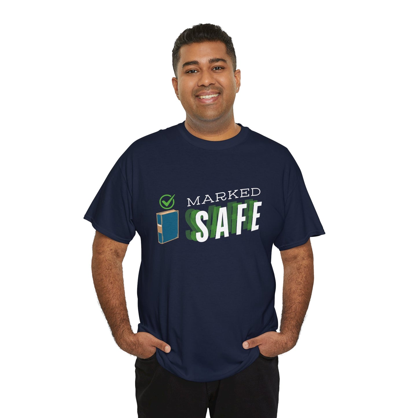Teen/Adult Unisex Tee â€“ Marked Safe by the Book
