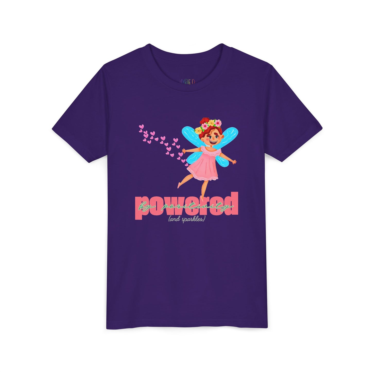 Youth Powered by Positivity (and Sparkles) Tee – Glow Up, Lift Up