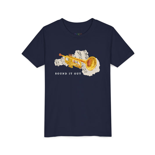 Youth Sound It Out Tee – Musical Wordplay Shirt for Budding Readers and Musicians