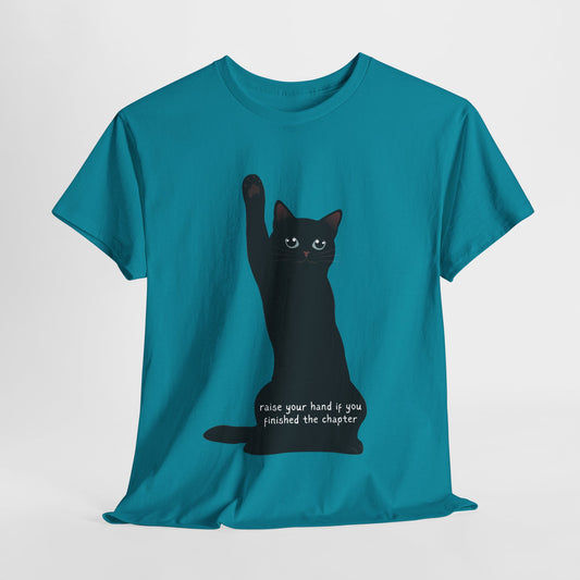 Teen/Adult Unisex Chapter Complete Cat Tee – Paws Up for Page Turners