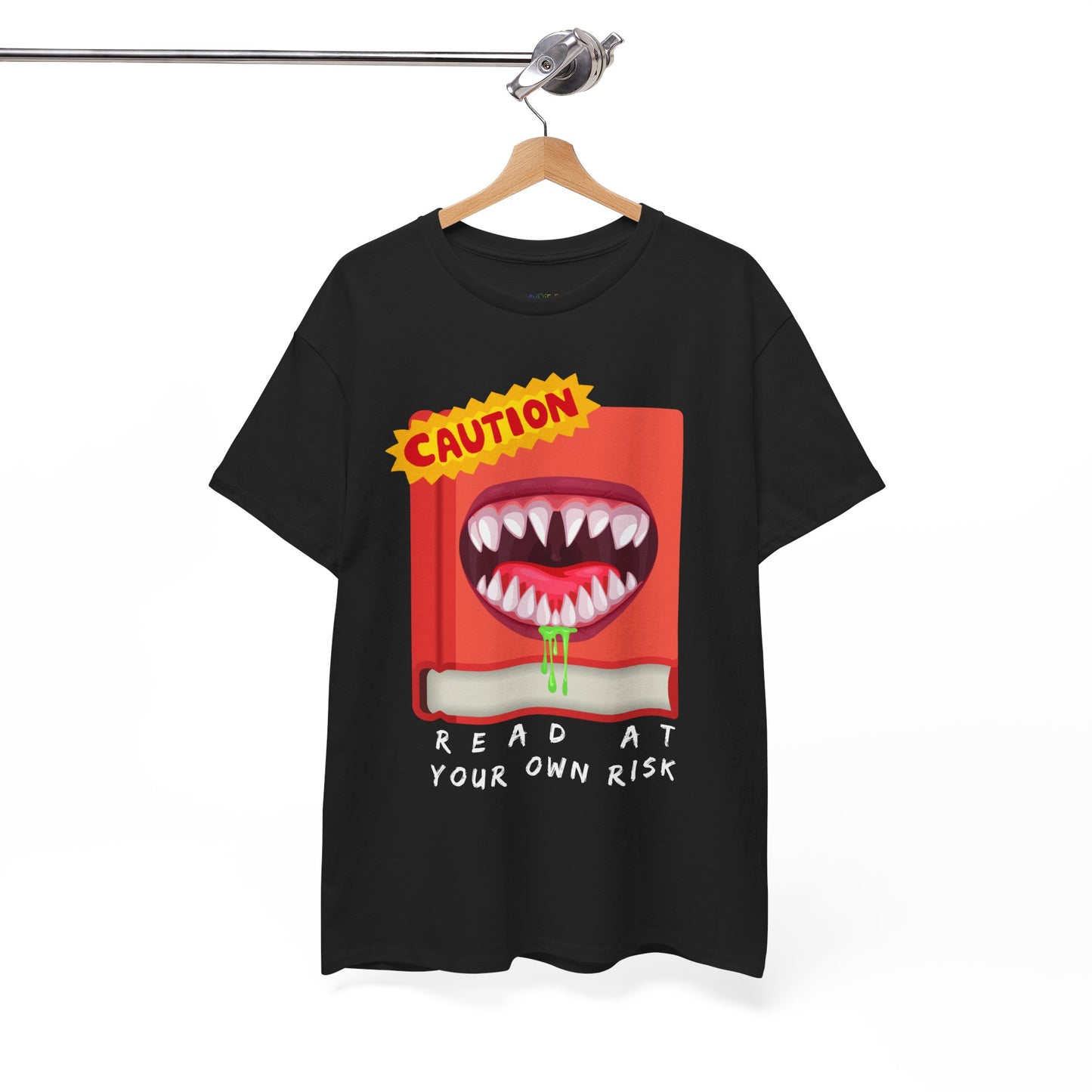 Teen/Adult Unisex Read at Your Own Risk Tee â€“ A Warning for Thrill-Seeking Readers