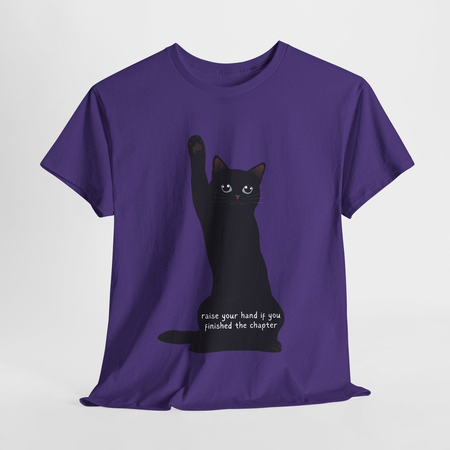 Teen/Adult Unisex Chapter Complete Cat Tee – Paws Up for Page Turners