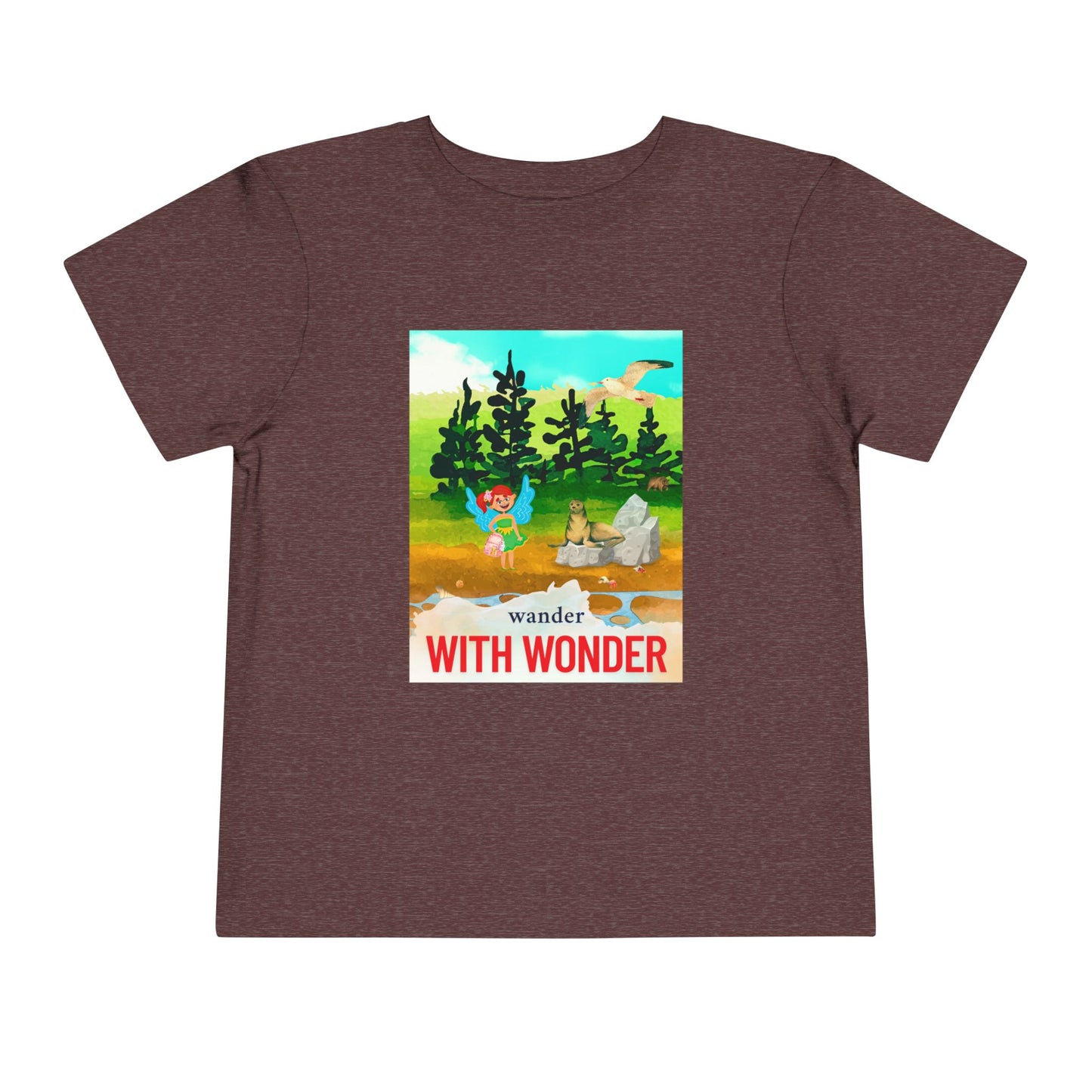 Toddler Wander With Wonder Tee – Mei-Mei Nature Adventure Shirt for Curious Hearts