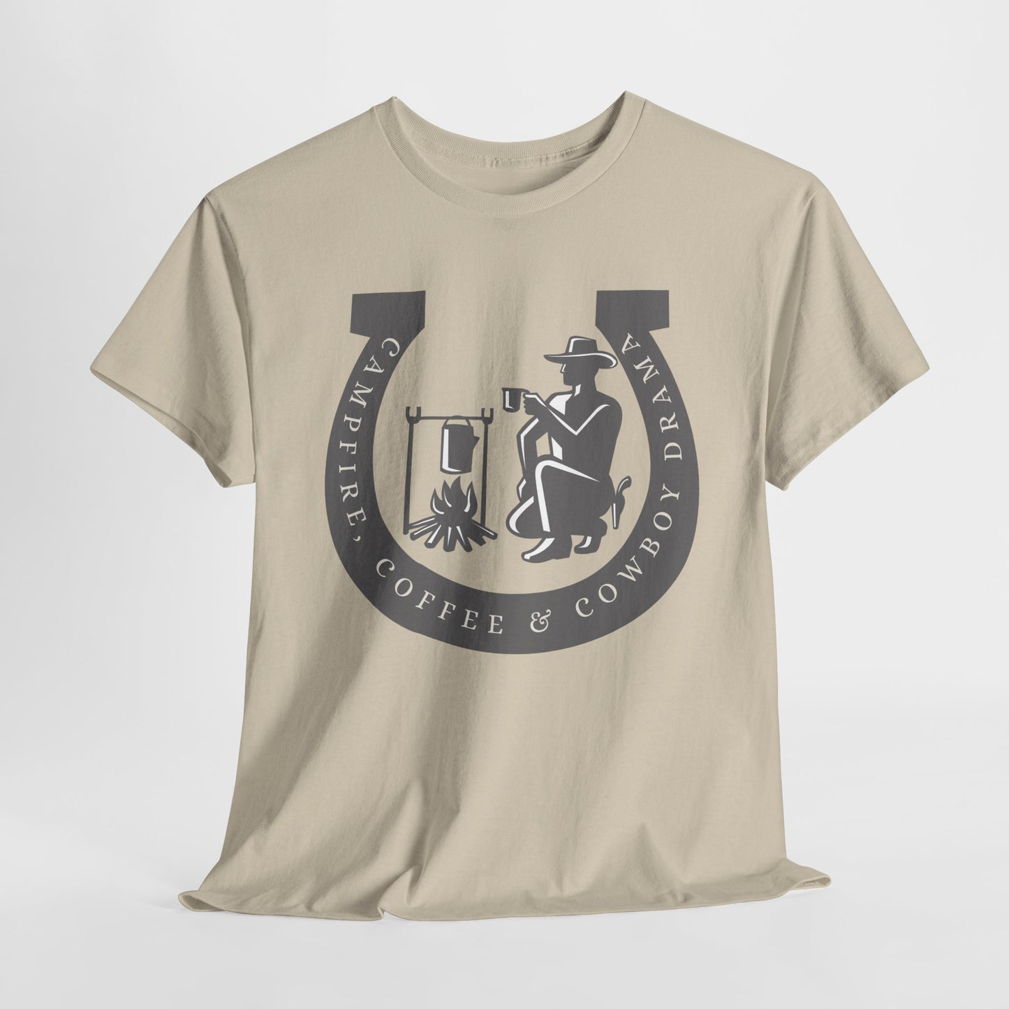 Teen/Adult Unisex Tee – Campfire, Coffee & Cowboy Drama