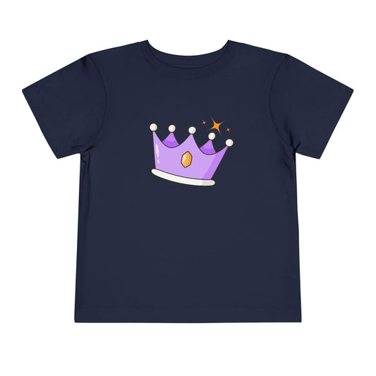 Toddler Royal Sparkle Tee – Crowned Cuteness for Little Royals
