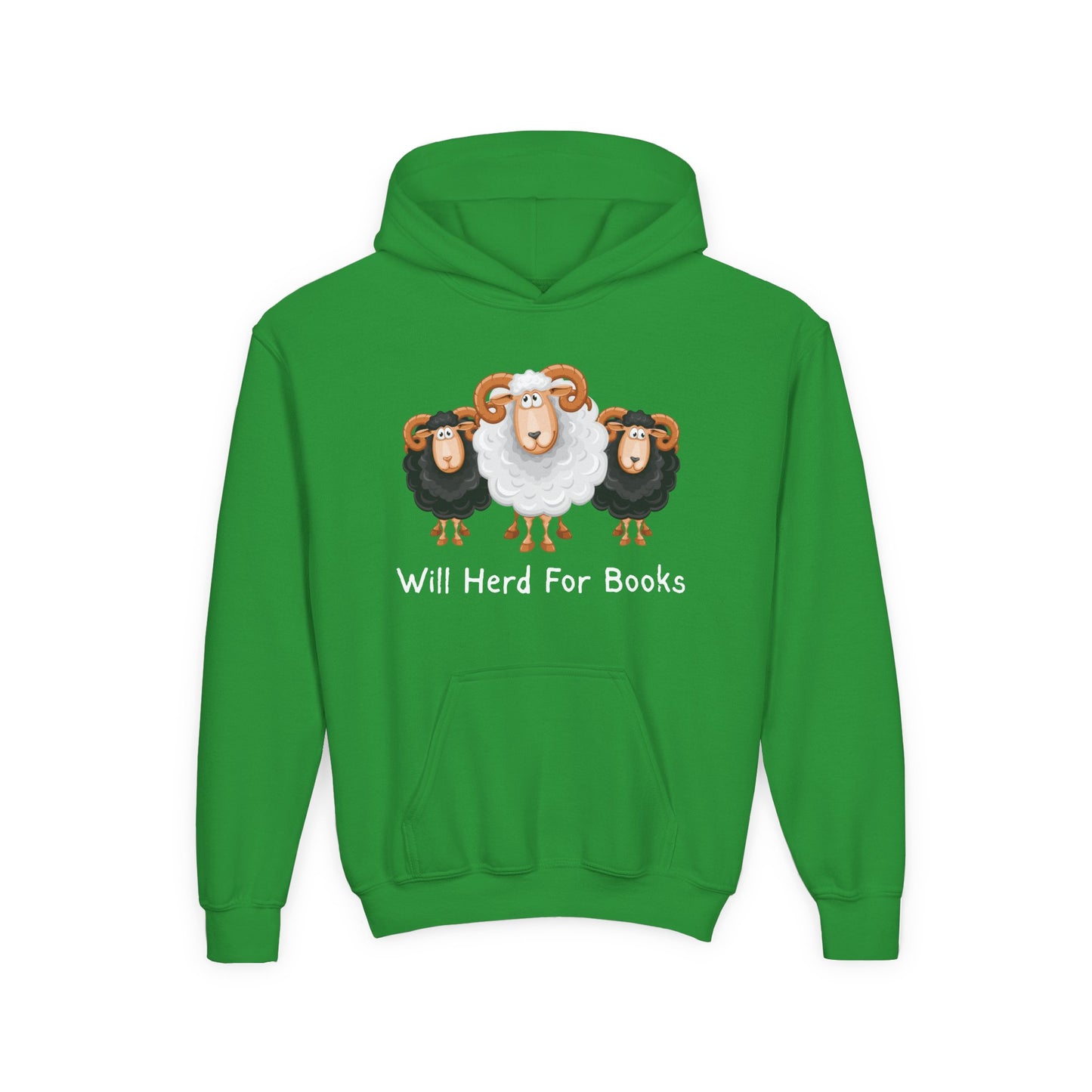 Youth Will Herd for Books Hoodie – A Woolly Funny Read-Inspired Design