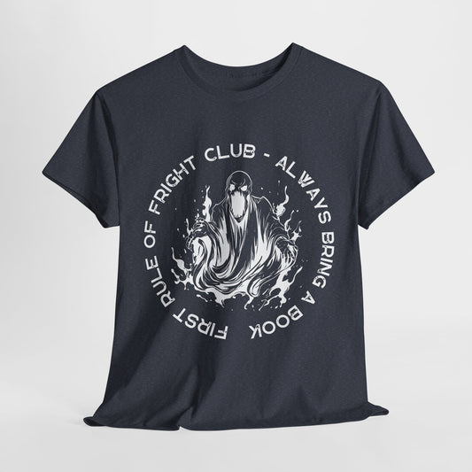 Teen/Adult Unisex First Rule of Fright Club T-Shirt – Horror Reader Graphic Tee