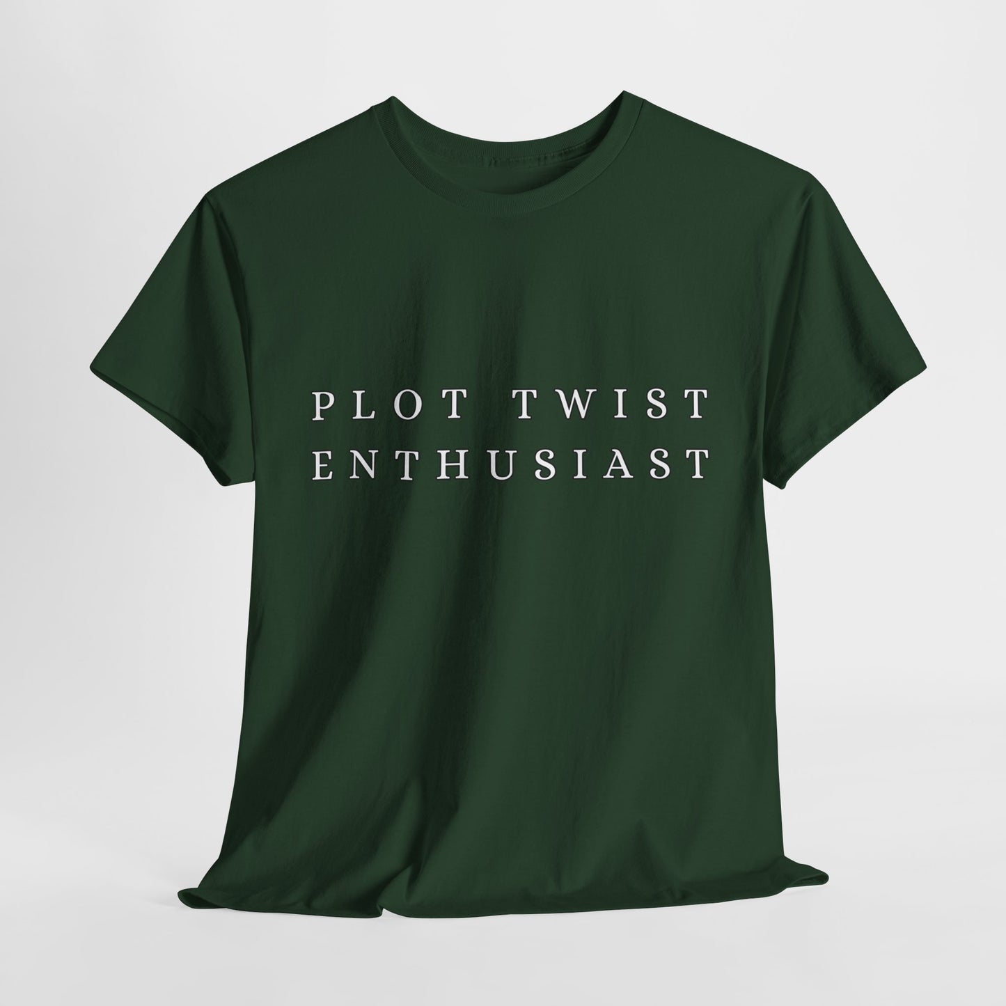 Teen/Adult Unisex Tee – Plot Twist Enthusiast (Minimal Design)