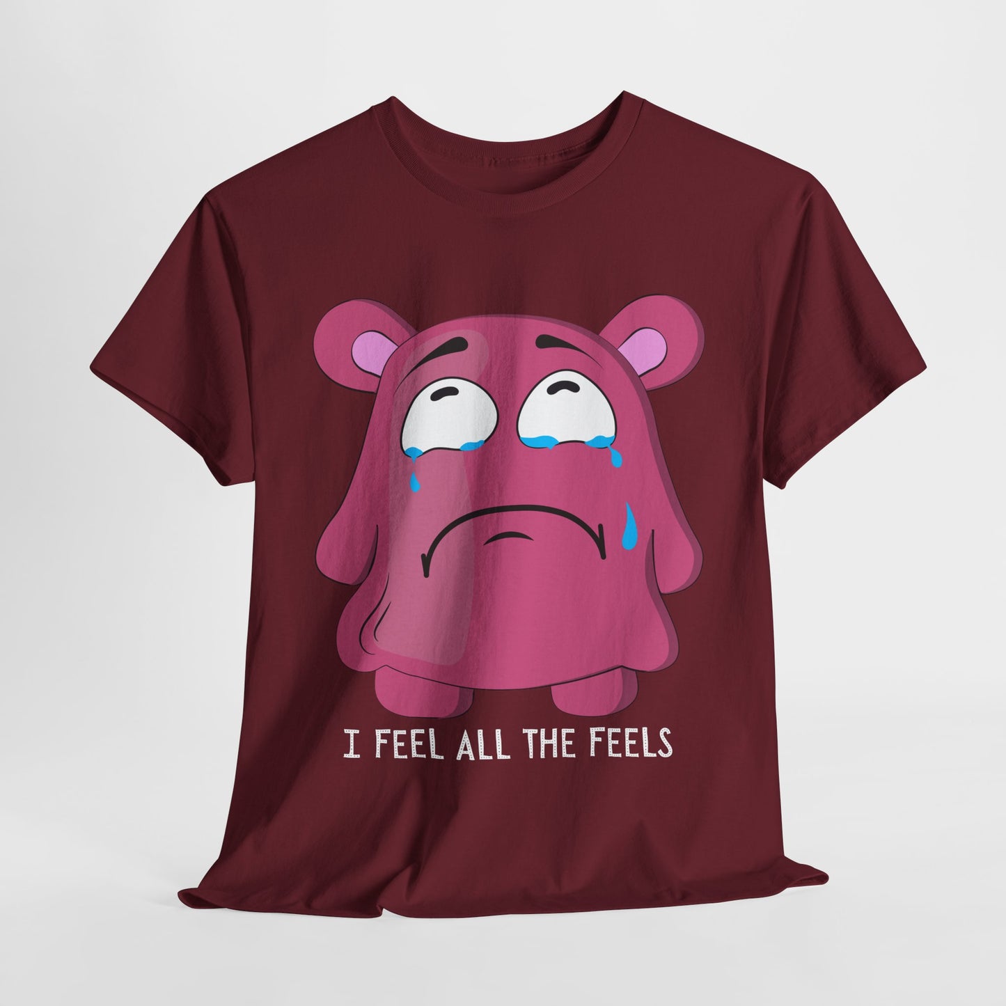 Teen/Adult Unisex “I Feel All the Feels” Tee – Emotional Reader Gift for Empaths & Bookworms