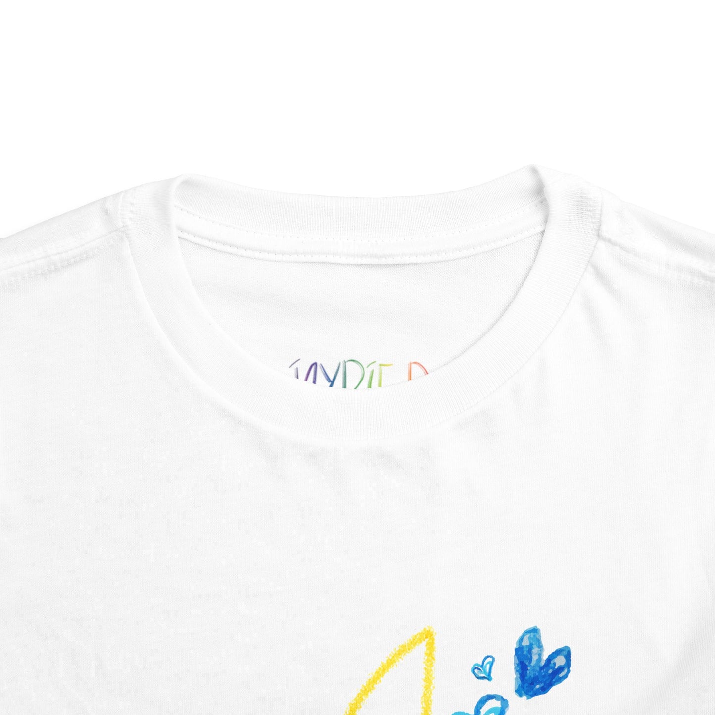 Toddler Smiley Scribble Cat Tee – Whimsical Kitty Shirt for Little Animal Lovers