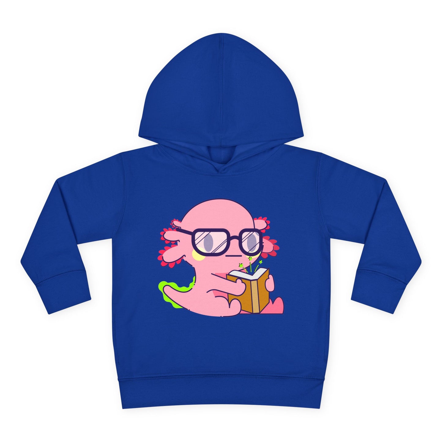 Toddler Bookish Axolotl Hoodie – Cute Reading Design