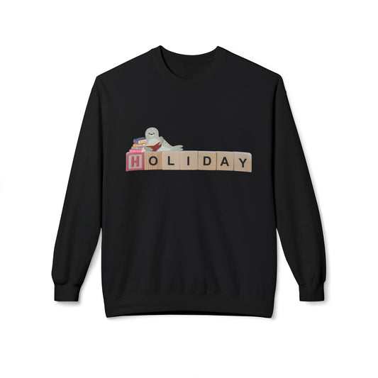 Teen/Adult Unisex Holiday Sweatshirt – Cozy Reading Break Design for Book Lovers