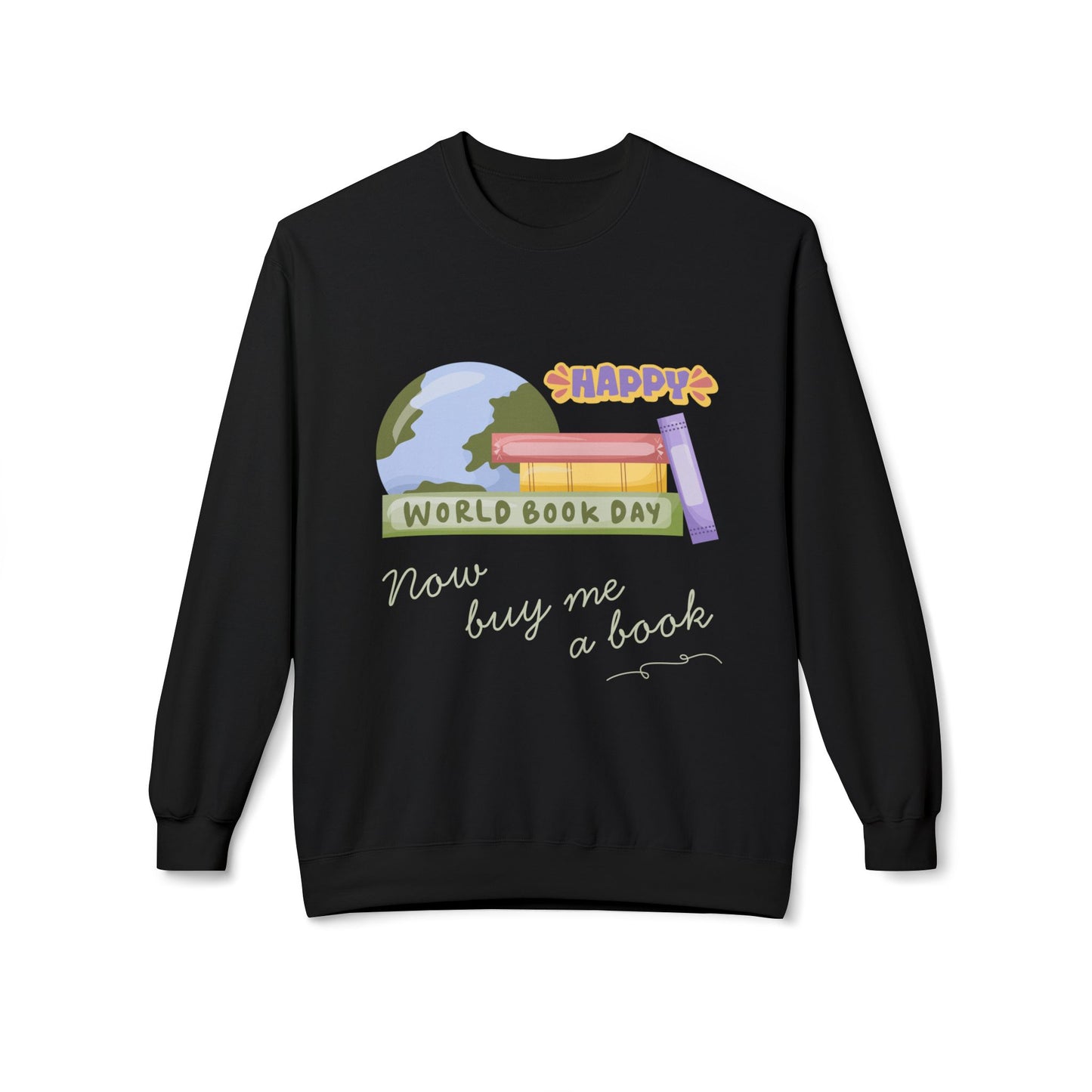 Teen/Adult Unisex Happy World Book Day Sweatshirt