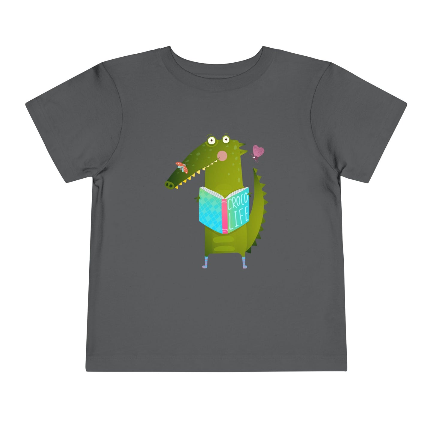 Toddler Croc Life Tee – Funny Book Shirt for Little Readers