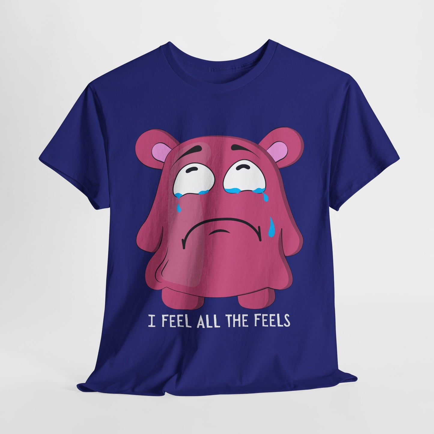 Teen/Adult Unisex “I Feel All the Feels” Tee – Emotional Reader Gift for Empaths & Bookworms