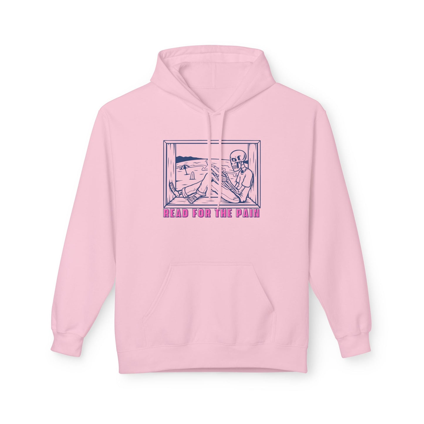 Teen/Adult Unisex Read for the Pain Neon Skeleton Hoodie