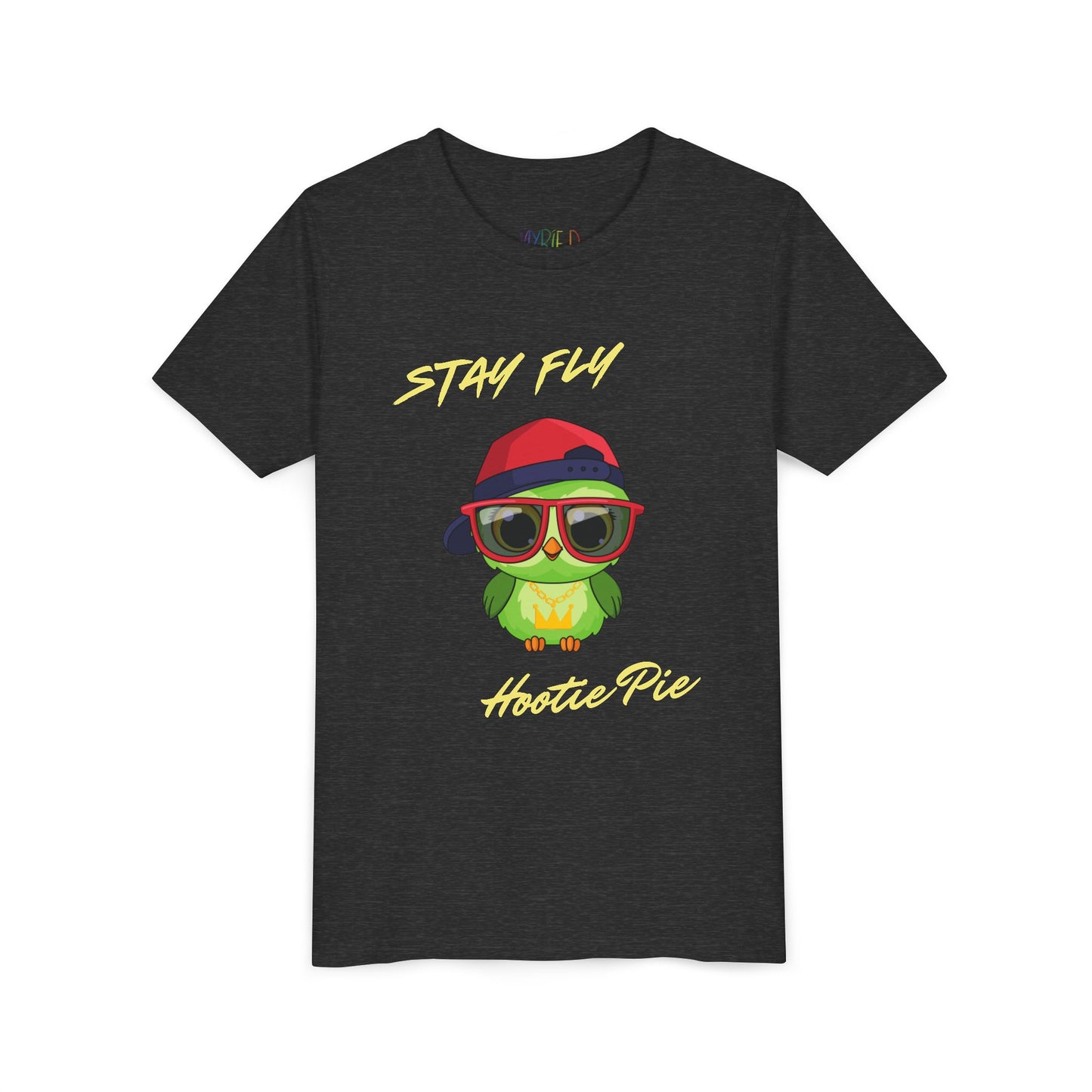 Youth Stay Fly Hootie Pie Tee – Funny Owl Shirt for Cool Kids, Retro Streetwear Style