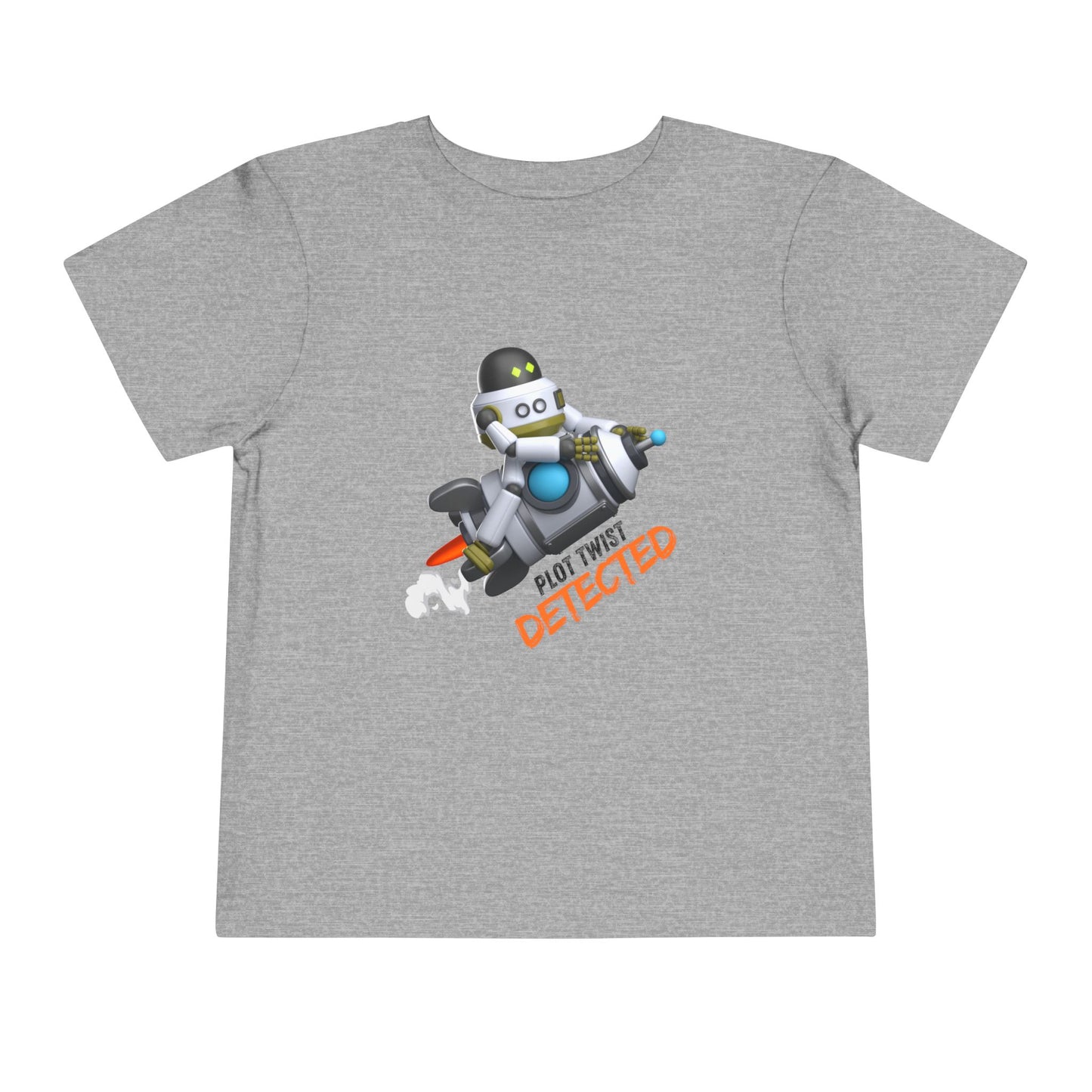 Toddler Plot Twist Detected Tee – Funny Robot Shirt for Curious Kids