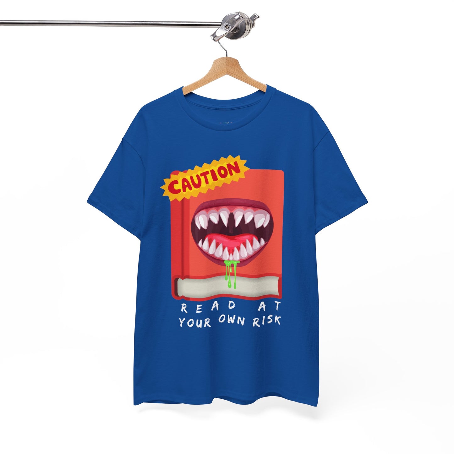 Teen/Adult Unisex Read at Your Own Risk Tee â€“ A Warning for Thrill-Seeking Readers