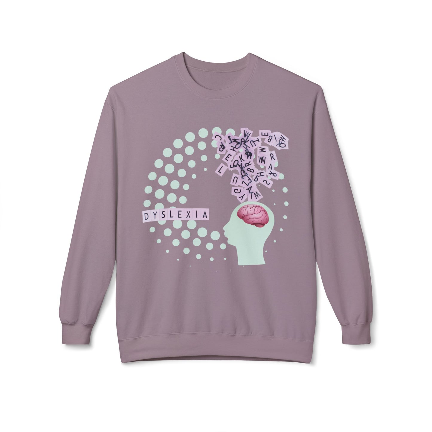 Teen/Adult Unisex Dyslexia Awareness Sweatshirt – Empowering Design for Understanding and Inclusion