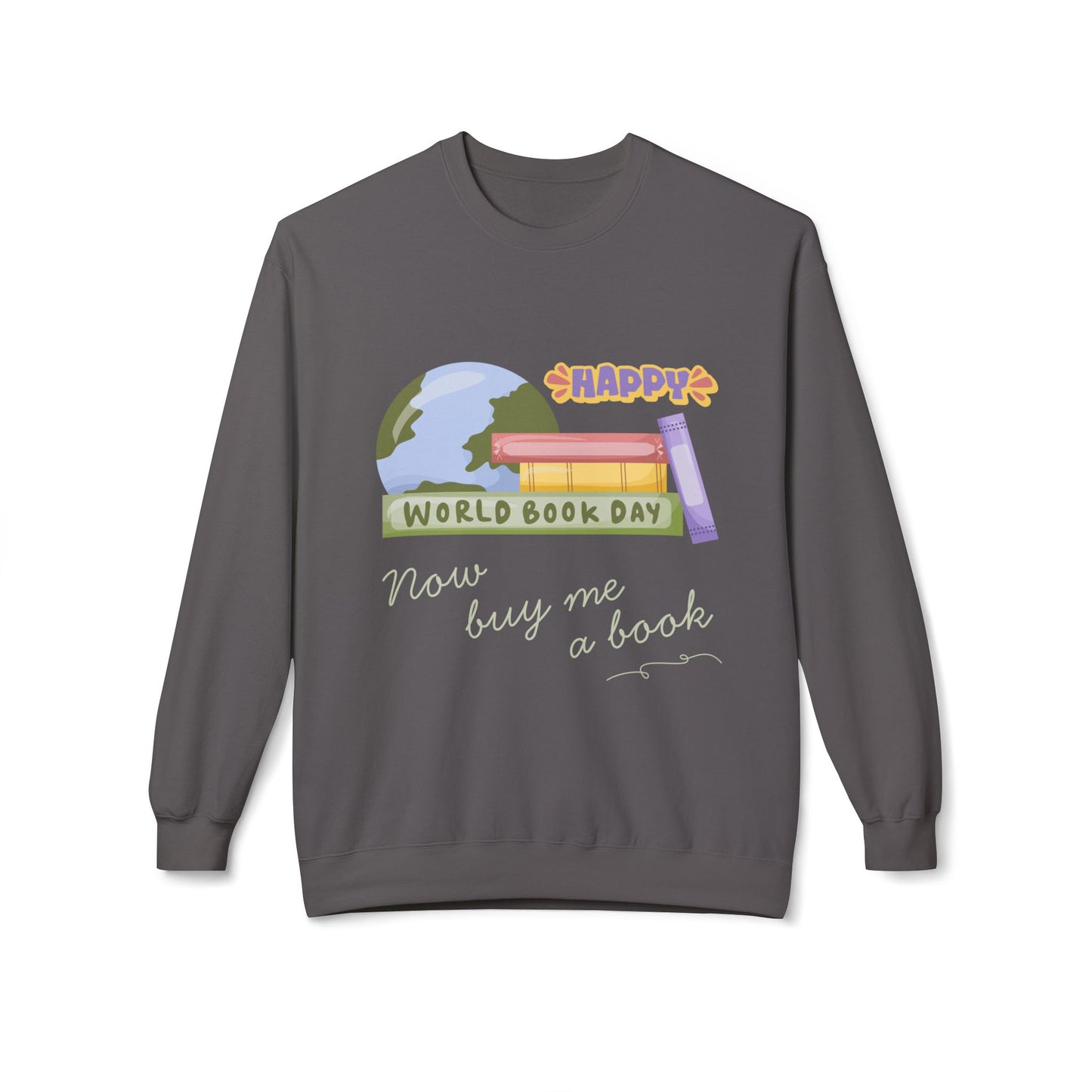 Teen/Adult Unisex Happy World Book Day Sweatshirt