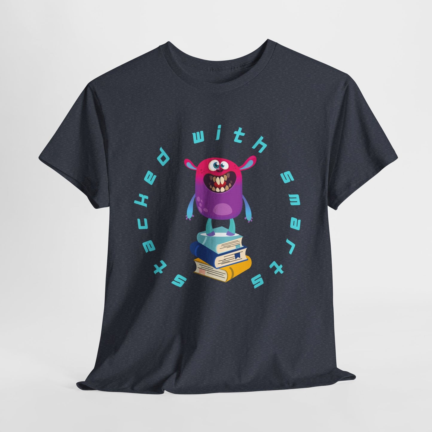 Teen/Adult Unisex “Stacked With Smarts” Tee – Clever Book Lover Shirt for Readers & Thinkers