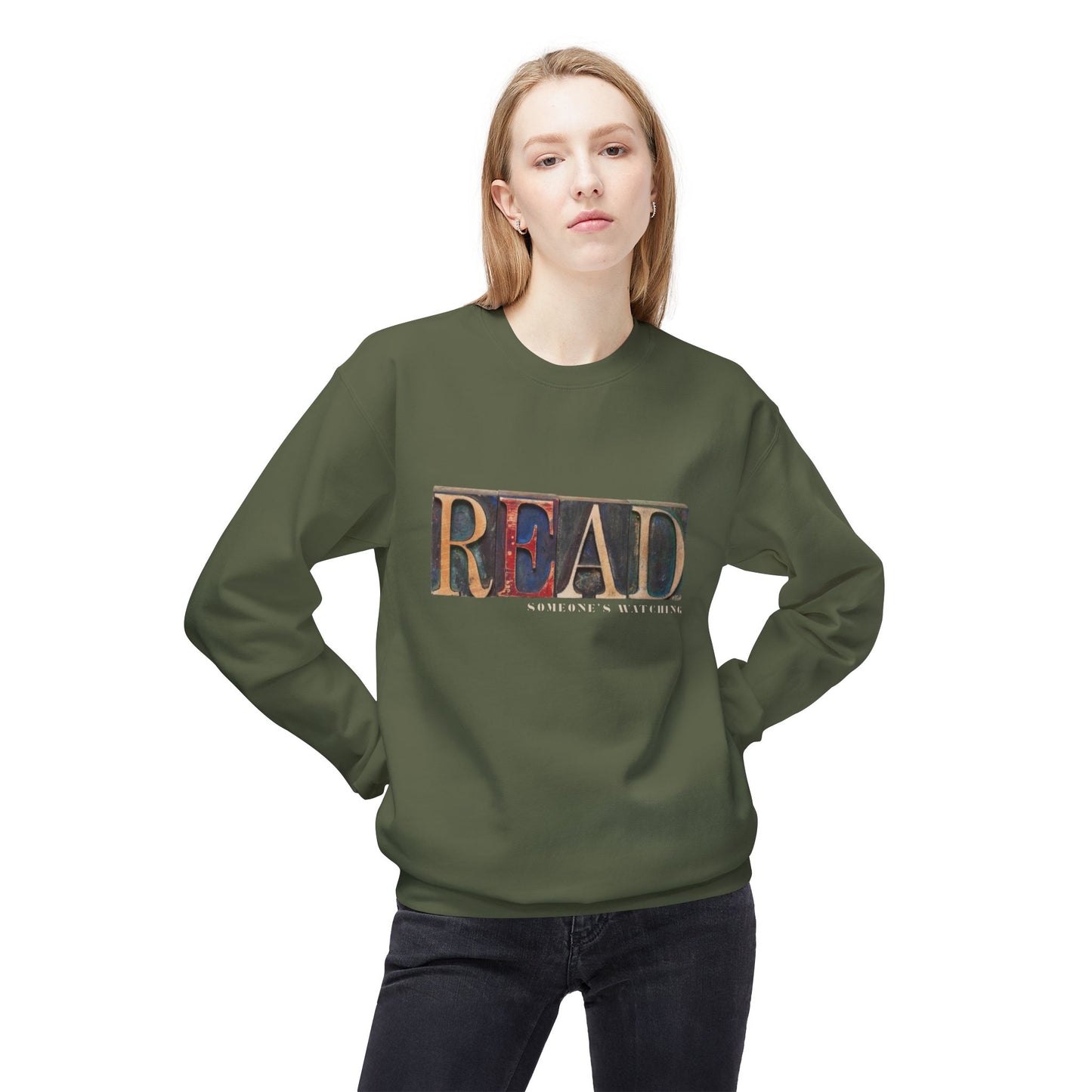 Teen/Adult Unisex READ… Someone’s Watching Sweatshirt