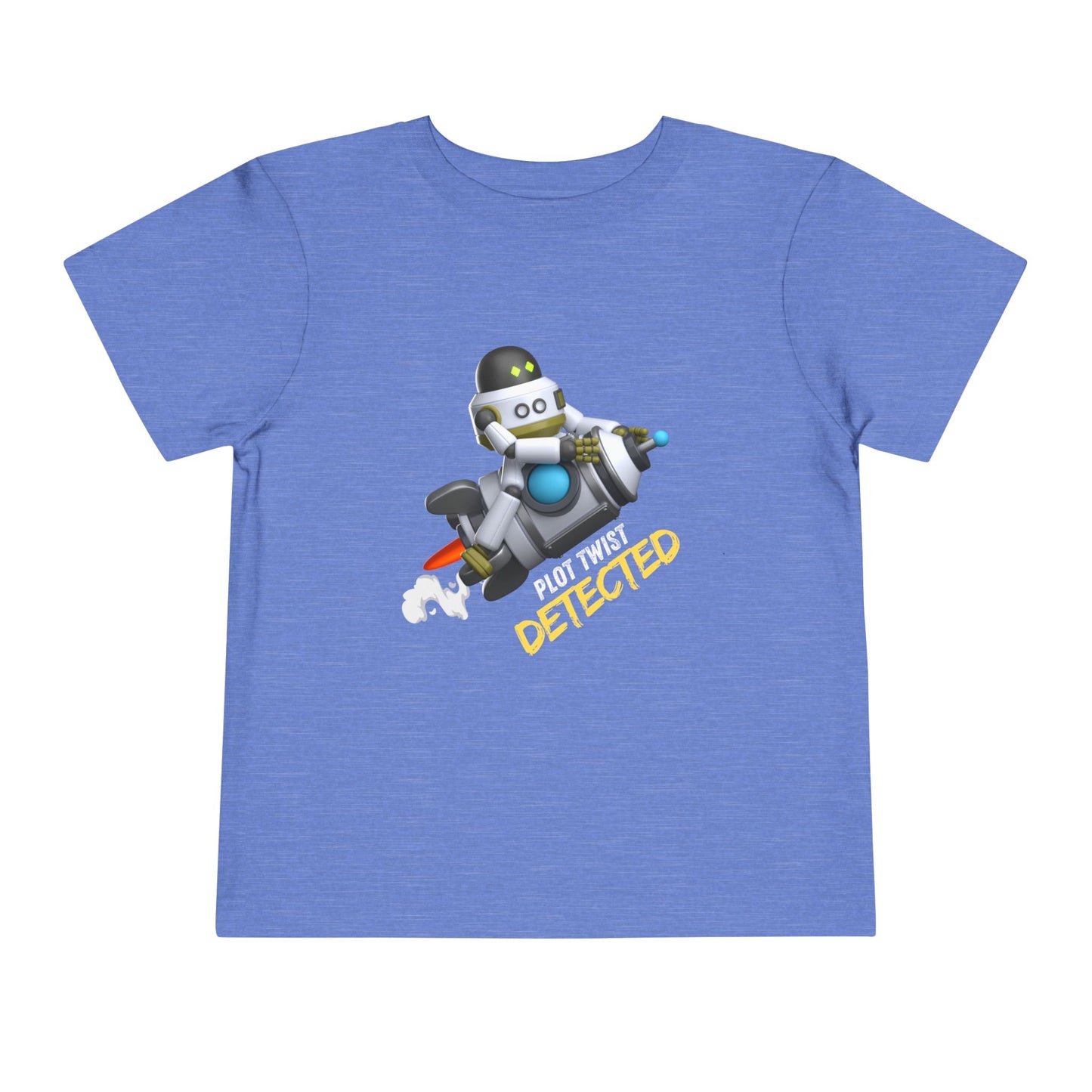 Toddler Plot Twist Detected Tee – Funny Robot Shirt for Curious Kids