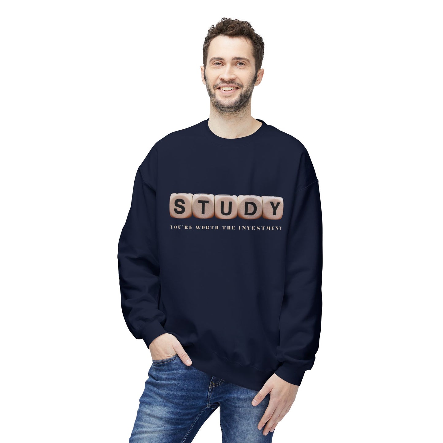Teen/Adult Unisex STUDY You’re Worth the Investment Crewneck Sweatshirt