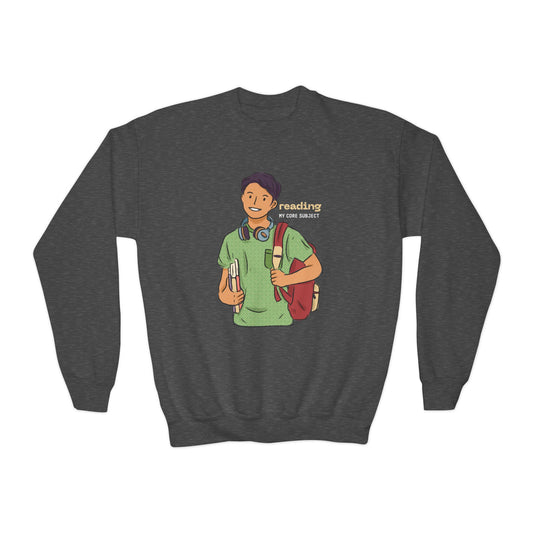 Youth Reading: My Core Subject Sweatshirt – Smart Style for Book-Loving Students