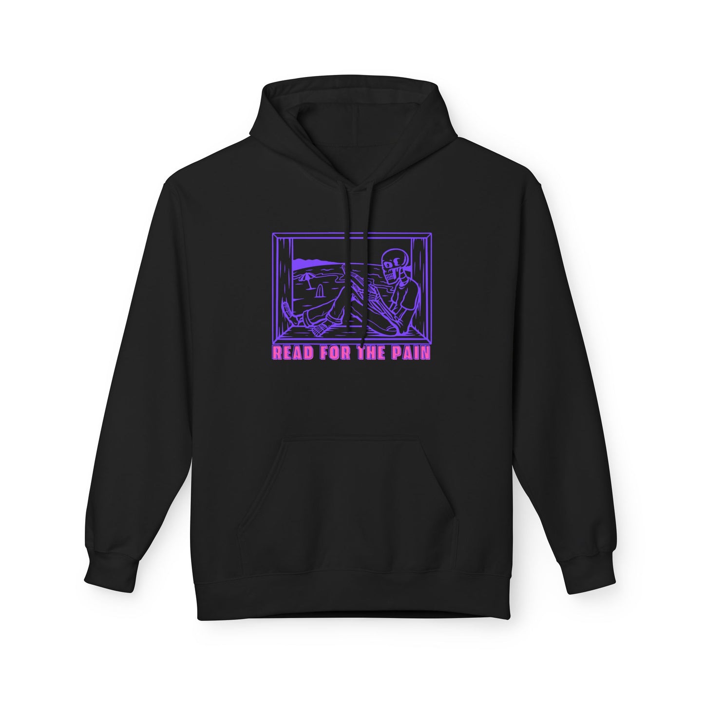 Teen/Adult Unisex Read for the Pain Neon Skeleton Hoodie