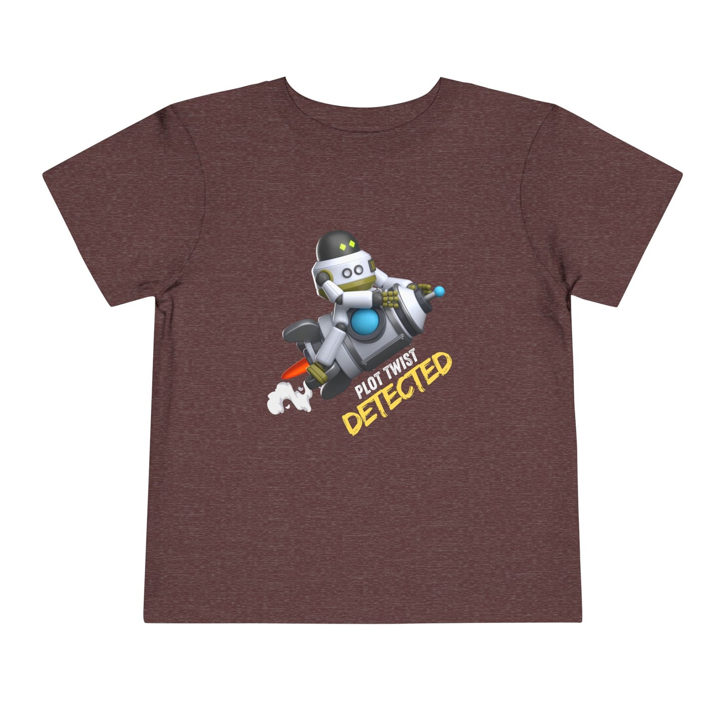 Toddler Plot Twist Detected Tee – Funny Robot Shirt for Curious Kids