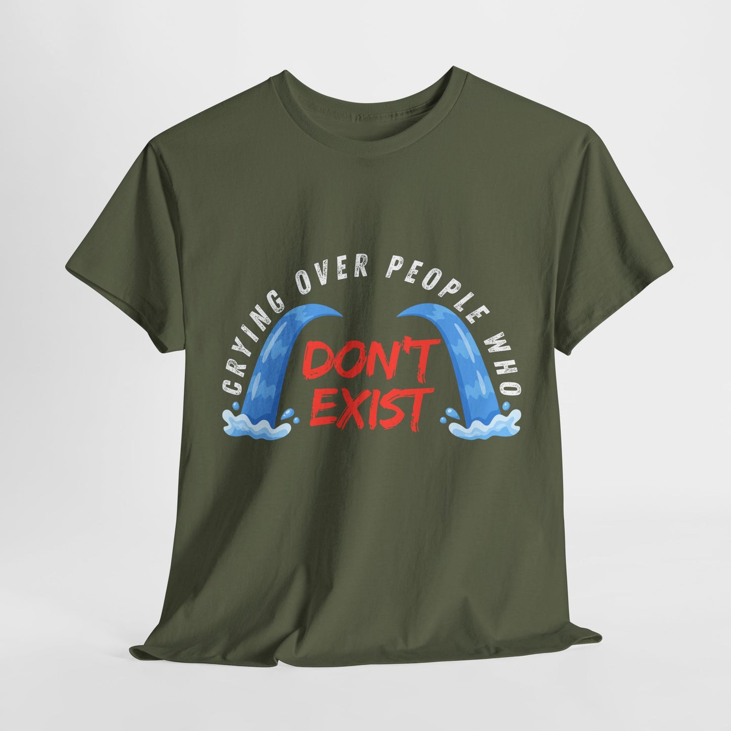 Teen/Adult Unisex Tee – Crying Over People Who Don’t Exist (Fictional Feelings Club)