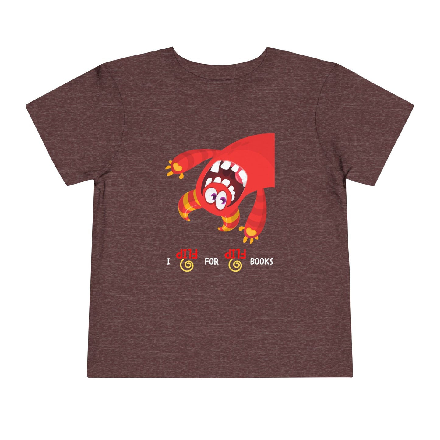 Toddler I Flip for Books Tee