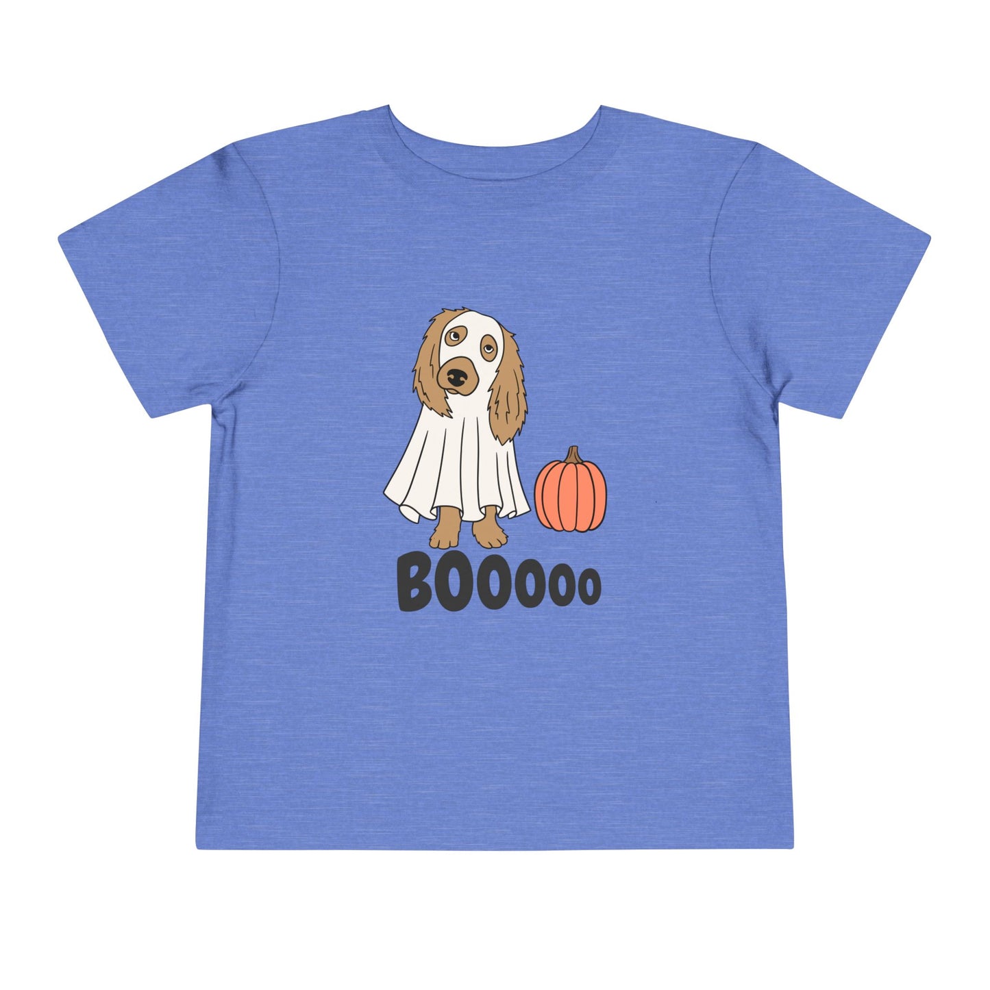 Toddler T-Shirt – BOOooo Doggie Ghost & Pumpkin Tee