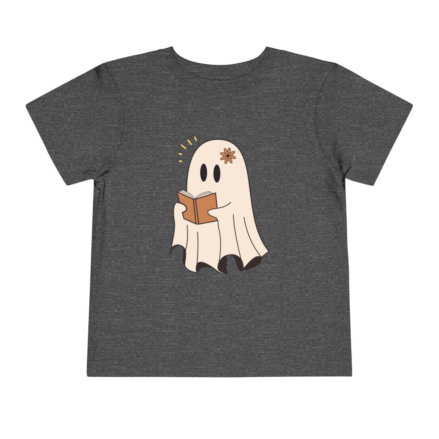 Toddler Reading Ghost Tee – Cute Spooky Season Shirt