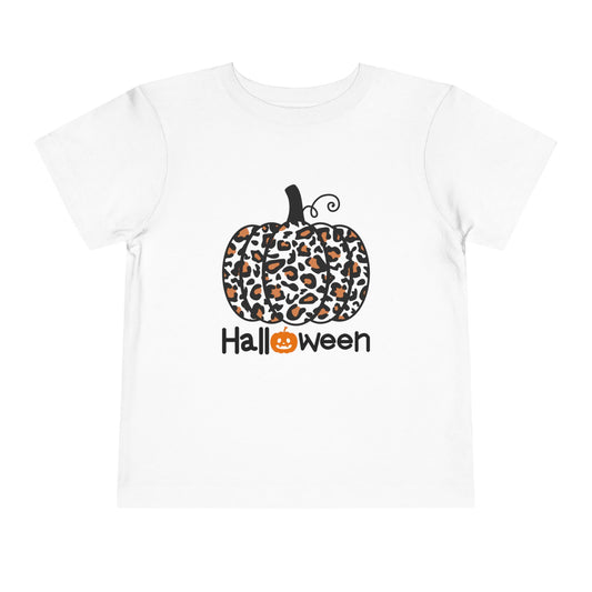 Toddler Halloween Leopard Pumpkin T-Shirt – Cute & Spooky Fall Outfit