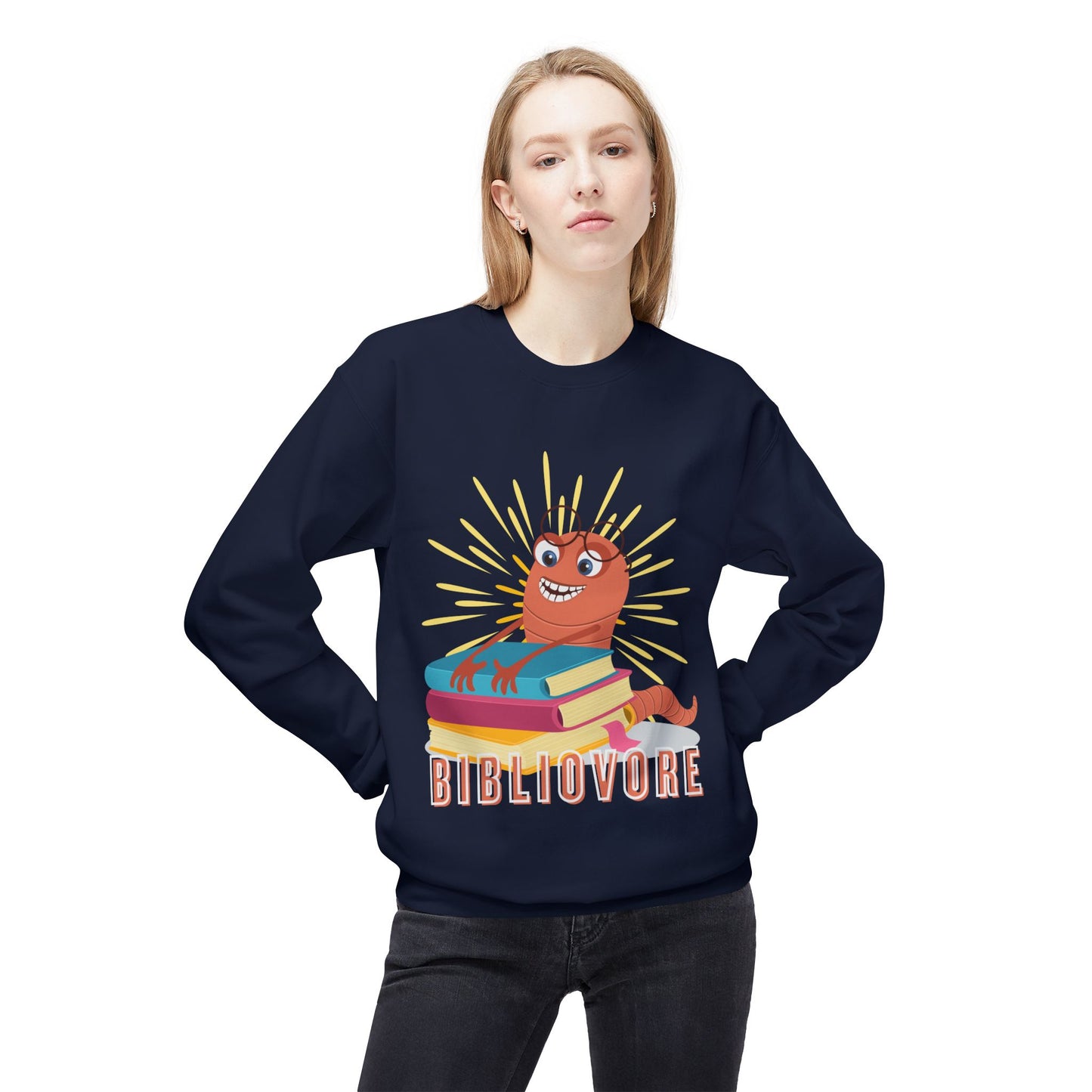 Teen/Adult Unisex Bibliovore Bookworm Sweatshirt