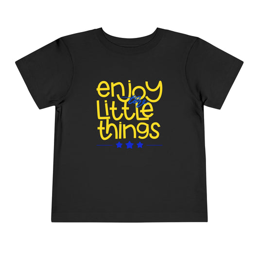 Toddler Enjoy the Little Things Tee – Positive Message Shirt for Everyday Joy