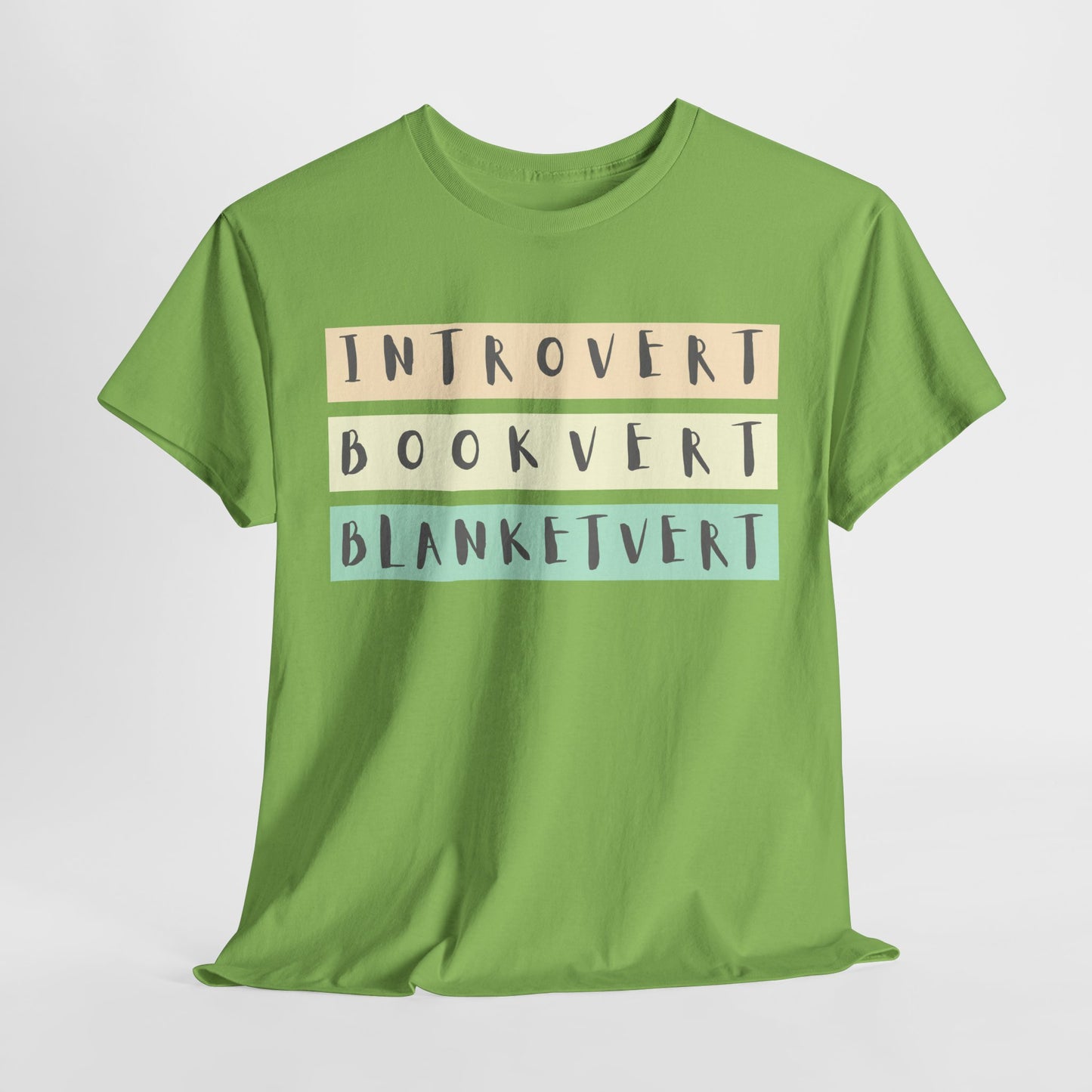 Teen/Adult Unisex Tee – Introvert. Bookvert. Blanketvert.