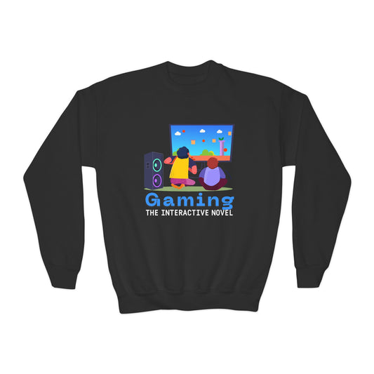 Youth Gaming: The Interactive Novel Sweatshirt – Where Stories Level Up!