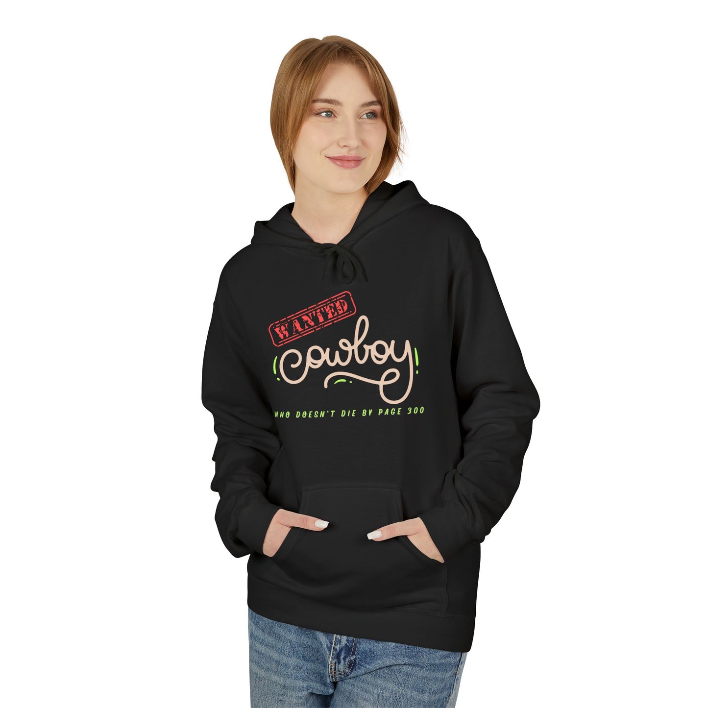 Teen/Adult Unisex Wanted Cowboy Hoodie