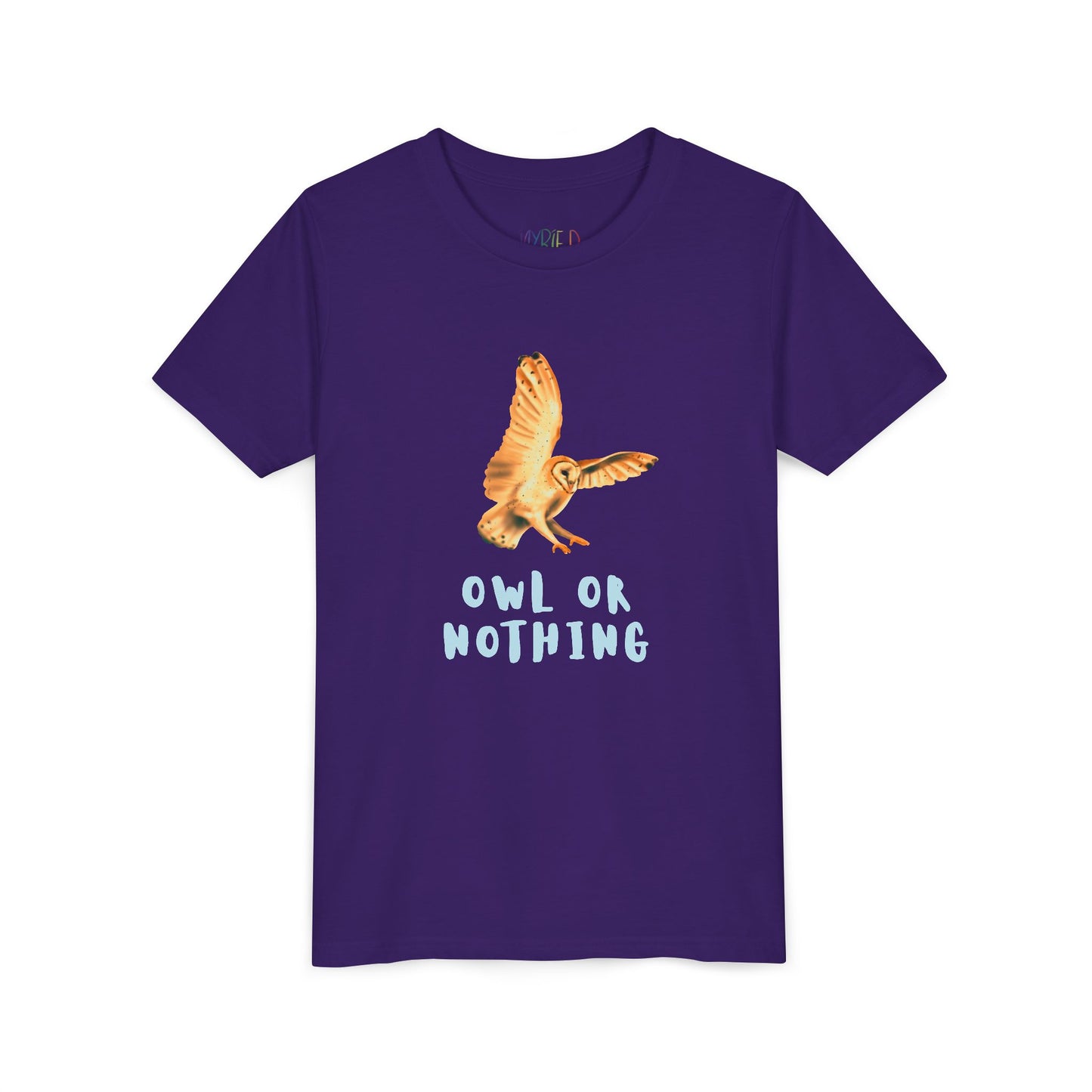Youth Owl or Nothing T-Shirt – Playful Animal Pun Tee for Kids Who Give It Their All