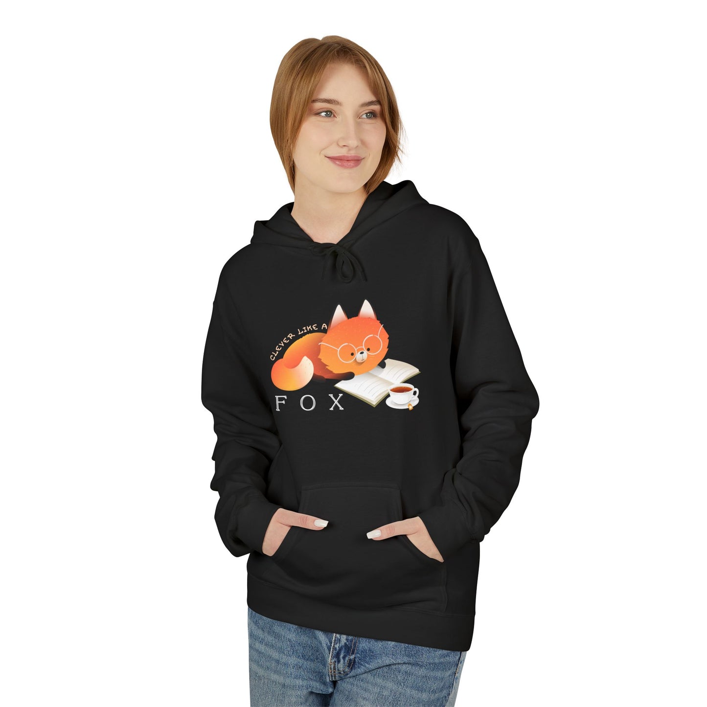 Teen/Adult Unisex Clever Like a Fox Hoodie