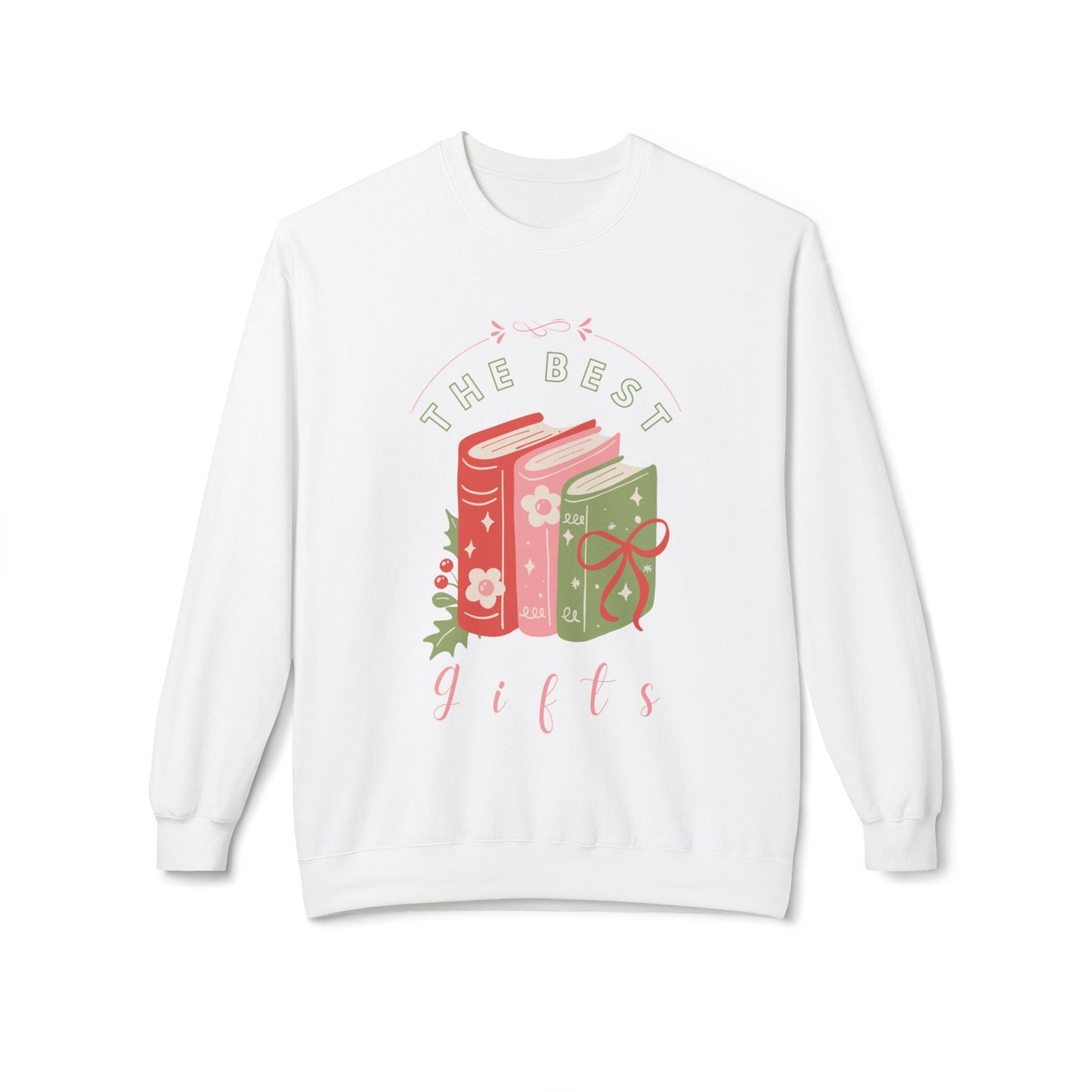 Teen/Adult Unisex The Best Gifts Sweatshirt â€“ Holiday Book Lover Christmas Design Printify