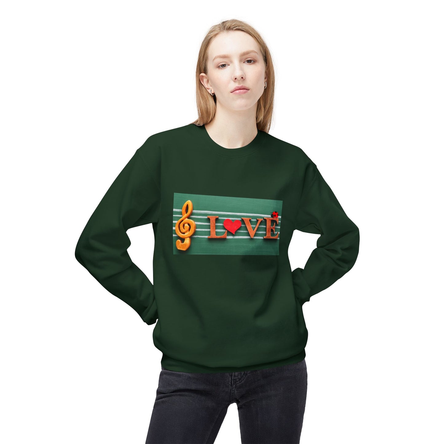Teen/Adult Unisex Love Music Sweatshirt