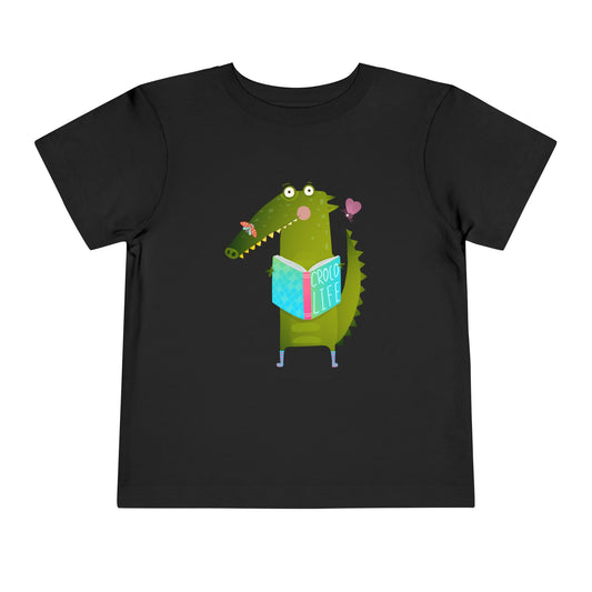 Toddler Croc Life Tee – Funny Book Shirt for Little Readers