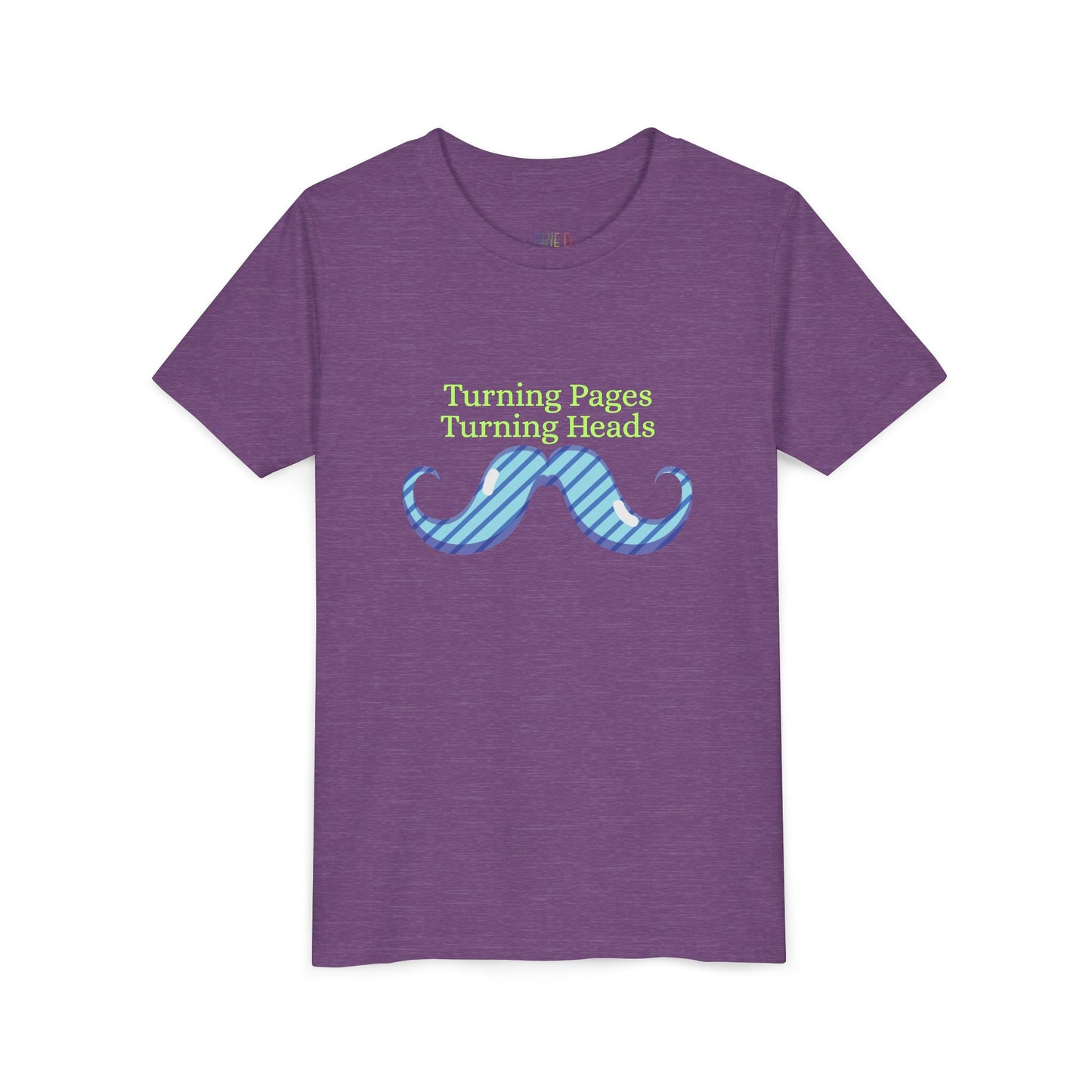 Youth Turning Pages, Turning Heads Tee – Stylish Gift for Young Readers with Flair, For kids who know that confidence and books go hand in hand!
