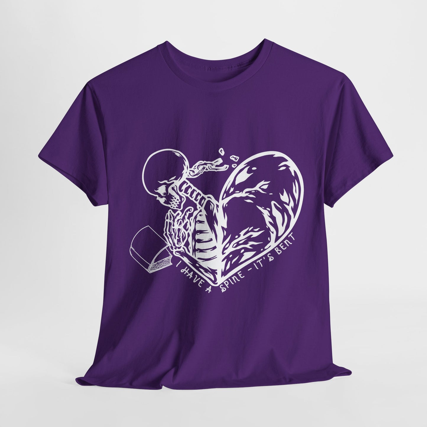 Teen/Adult Unisex Skeleton Heart T-Shirt – “I Have a Bone to Pick” Gothic Graphic Tee