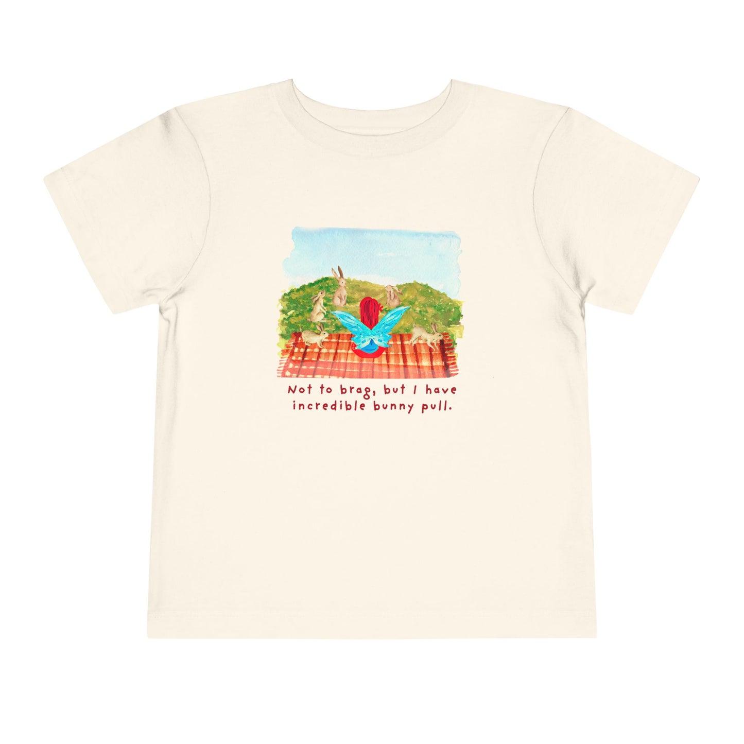 Toddler Bunny Pull Tee – Mei-Mei Funny Spring Shirt for Animal-Loving Kids
